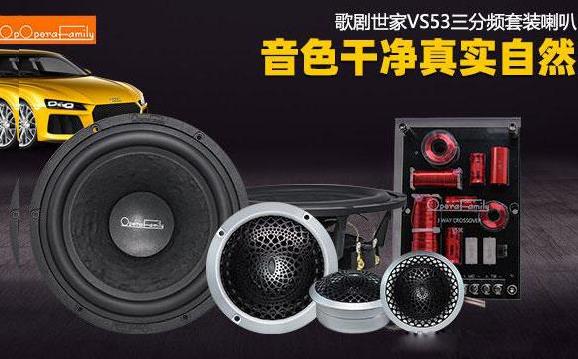 歌劇世家VS 53三分頻套裝喇叭 音色干凈真實自然！