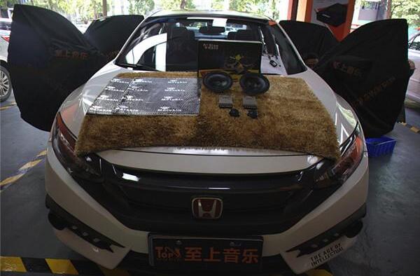 本田思域進(jìn)口汽車音響改裝英國正弦波S5兩分頻喇叭