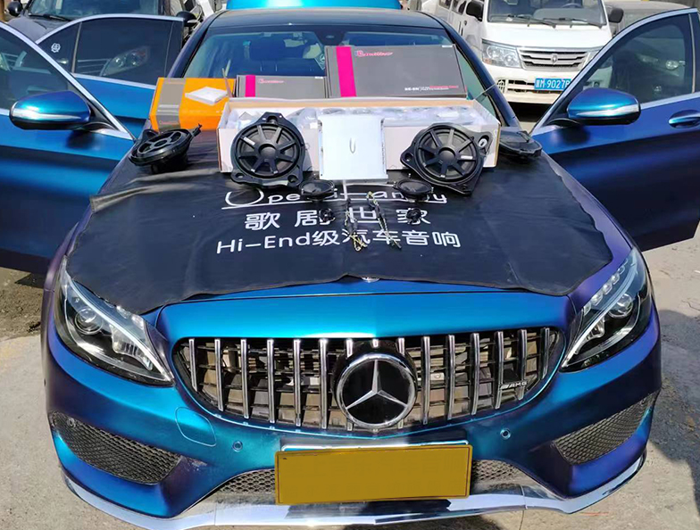奔馳C200改裝邁博特音響 專車專用喇叭...